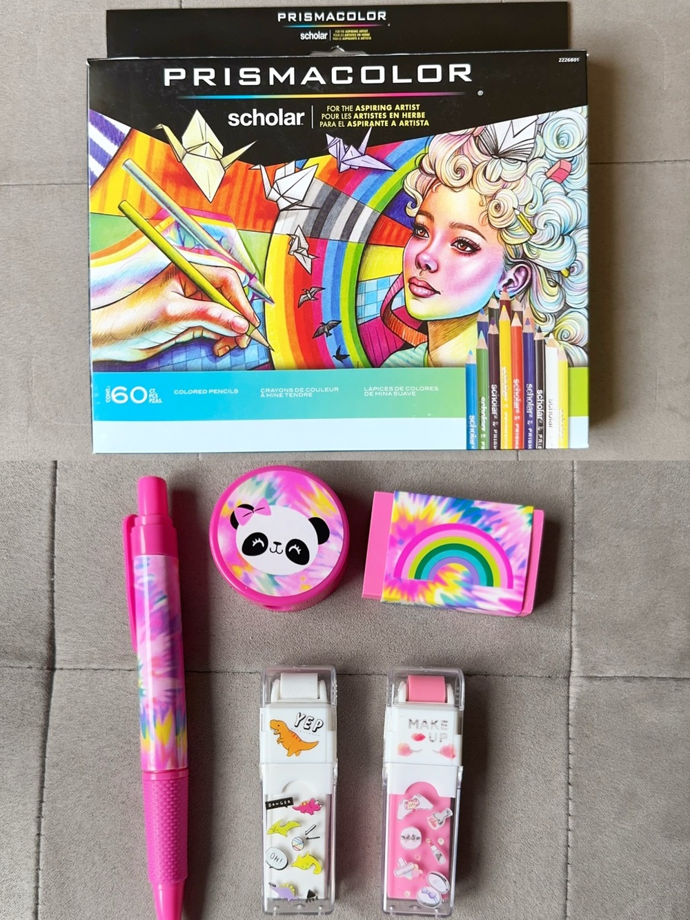Prismacolor Scholar Colored Pencils Set with Cute Stationary